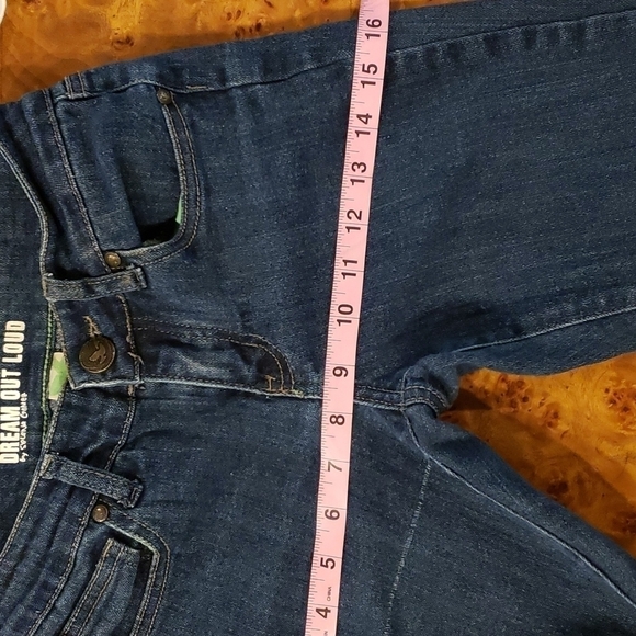 Selena Gomez Dream Out Loud Mid Rise Skinny Stretch Jeans 3 Dark Wash 26x29 VGUC - Picture 8 of 13